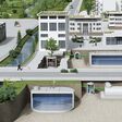 Infografik zu einer Schwammstadt, bei der Regenwasser bewusst gereinigt, gespeichert und versickert werden kann.