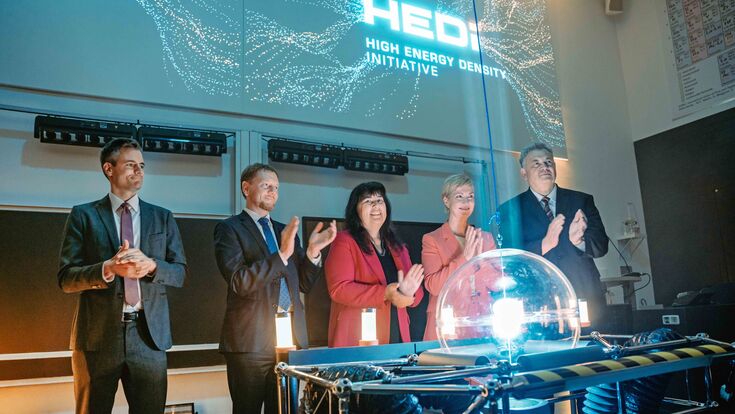 Gründung von HEDI (High Energy Density Initiative) in Deutschland zur  Fusionsforschung mit beteiligten Personen