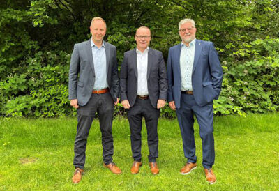 Ingo Kotting, Martin Alofs, Harald Luger vom RLT-Herstellerverband