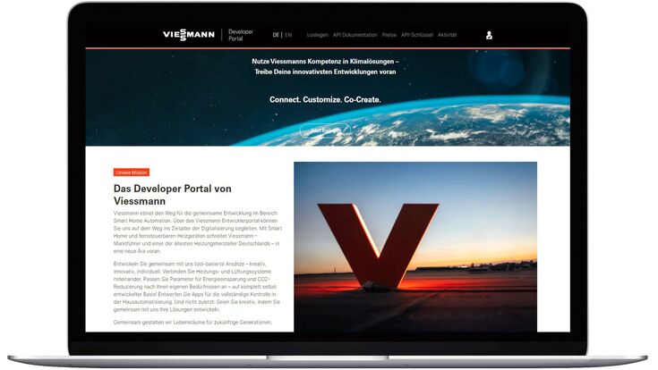 © Viessmann API-Portal Application Programming Interface Entwickler Heizungs- und Lüftungssysteme Smart Home-Systeme