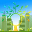 grün Stadt Erneuerbare Green living