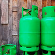 Kartusche mit Grünem Gas Erneuerbare Energiewende Gasflasche