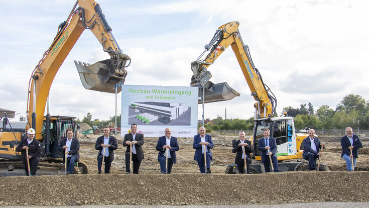 © Grünbeck Wasseraufbereitung GmbH Spatenstich für neues Logistikzentrum zur Warenannahme