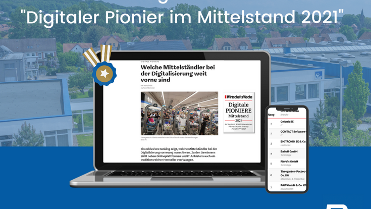 © PAW GmbH & Co. KG/WiWo: Digitale Pioniere Wirtschaftswoche Ranking PAW Digitalisierung Mittelstand