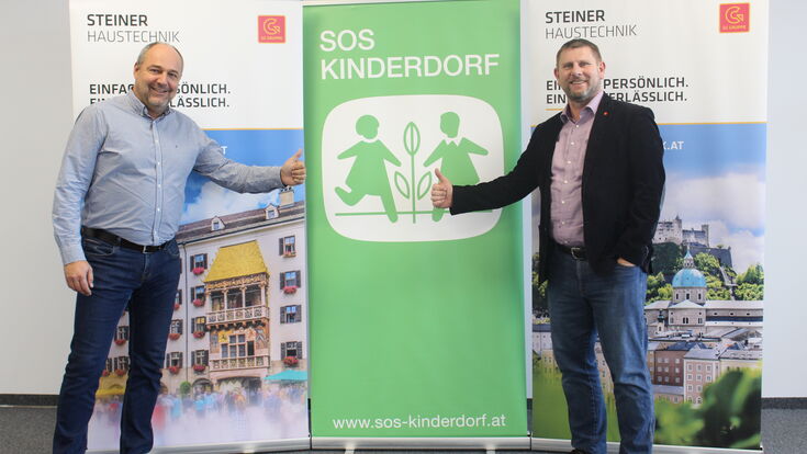 © GC-GRUPPE ÖSTERREICH Wolfgang Arming, Kinderdorfleiter in Seekirchen, Andreas Leobacher, PhG Steiner Haustechnik