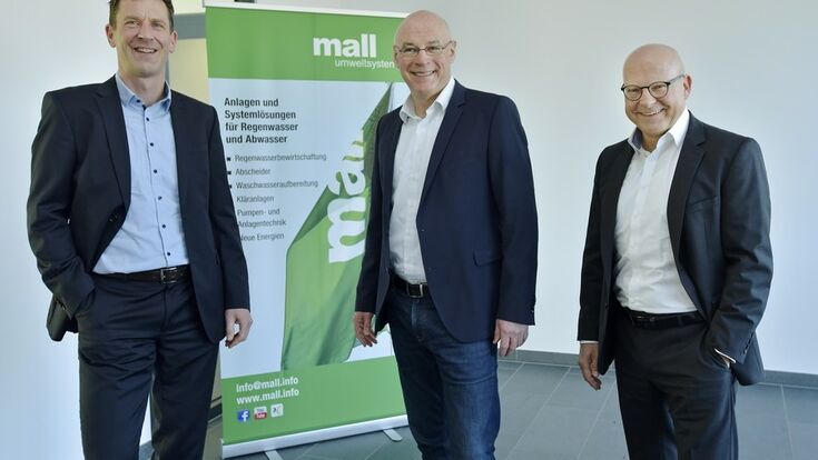 © Mall Mall Christoph Schulze Wischeler (Geschäftsführer), Markus Grimm (Sprecher der Geschäftsführung bis 31.12.2021) und Wolfgang Hofmann (Geschäftsführer).