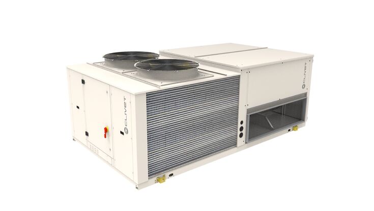 © Clivet CLIVETPack3i, Rooftops, Kältemittel R32, Voll-Inverter-Technologie, Luftqualität